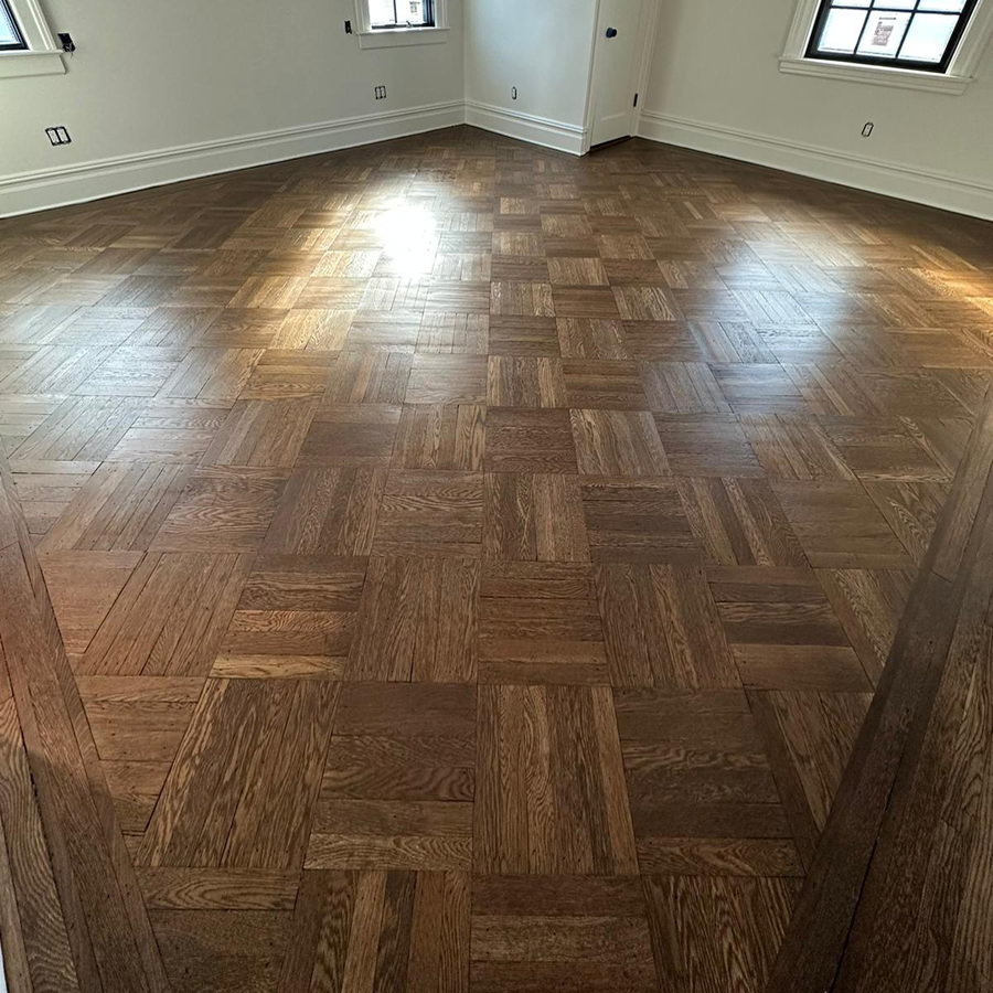 dark brown hardwood floor